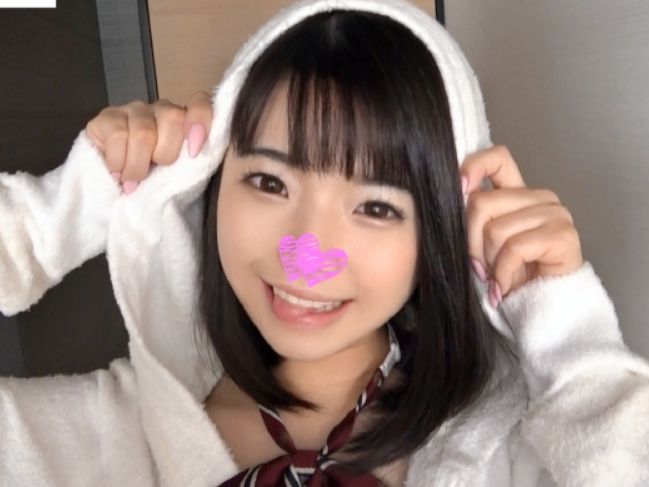 【制服ロリ美少女】つぶらな瞳がかわいい少女おまんこいじられ大興奮！立ちバックで絶叫激イキ！ｗ